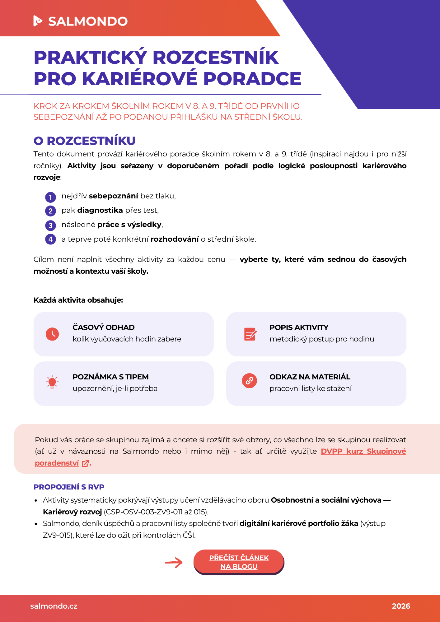 Salmondo na ZŠ – praktický rozcestník pro kariérové poradce